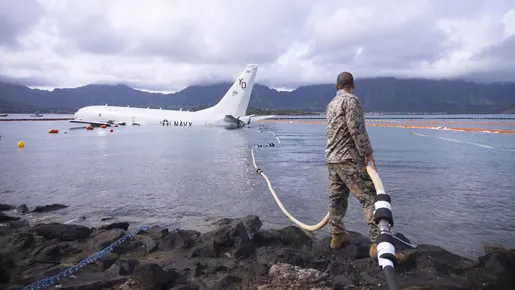 Marinha dos EUA irá gastar R$ 7,3 milhões para retirar Boeing que ficou preso no Havaí; vídeo