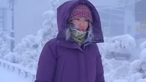 Mulher expõe perigos de viver na cidade mais fria do mundo com temperaturas de até -64ºC