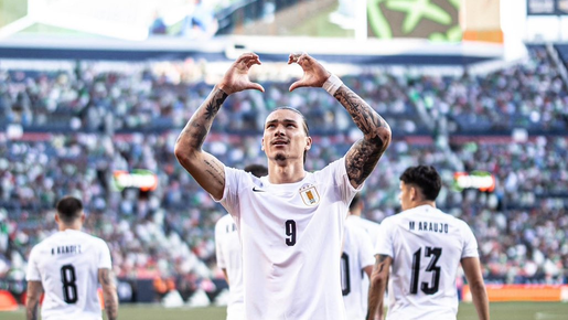 Com hat-trick de Darwin Núñez, Uruguai goleia o México em amistoso pré-Copa América