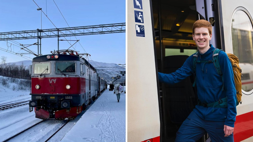 Jovem nômade vive como passageiro de trem 24 horas por dia, 7 dias por semana, na Europa
