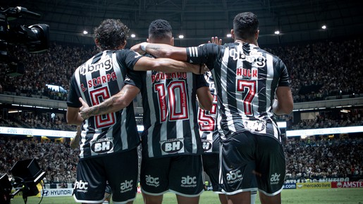 Trio Hulk, Paulinho e Scarpa participa de 67% dos gols do Atlético-MG na temporada