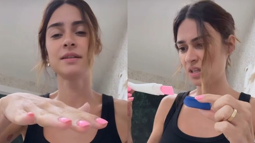 Thaila Ayala faz teste de gravidez após sentir 'sono esquisito': 'Um milhão por hora'