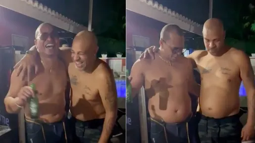 Ex-companheiros no São Paulo, Imperador e Chulapa dançam em vídeo: 'Sextou, habib'