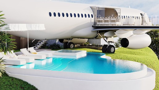 Boeing é transformado em hotel de luxo em Bali, com diária que pode chegar a R$ 36 mil