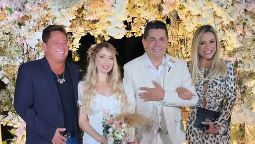 Cantor ex de Maraisa se casa com festão de luxo e presença de Leonardo 