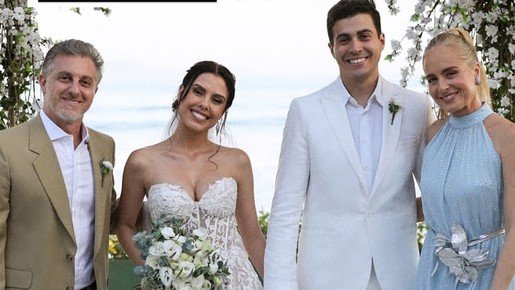 Atriz Lívia Linhares se casa com Arthur Marbá, sobrinho de Angélica; vídeos