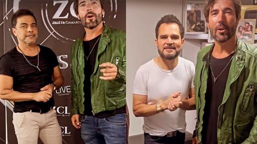 Após viralizar com lanchonete vazia, Sandro Pedroso ganha visita de Zezé e Luciano