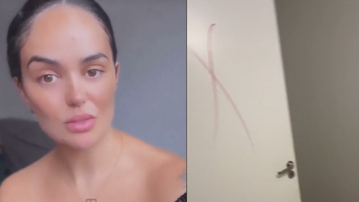 Blogueira viraliza ao riscar paredes após ter pintura nova reprovada em vistoria de apê