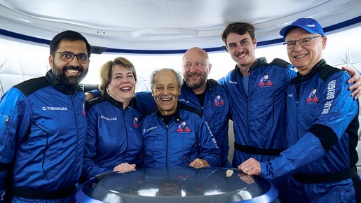 Blue Origin tenta levar 6 pessoas ao espaço por 10 min