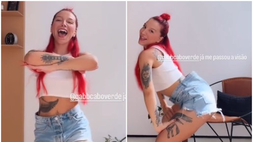 Com tatuagens à mostra, Priscilla mostra evolução na dança; vídeo