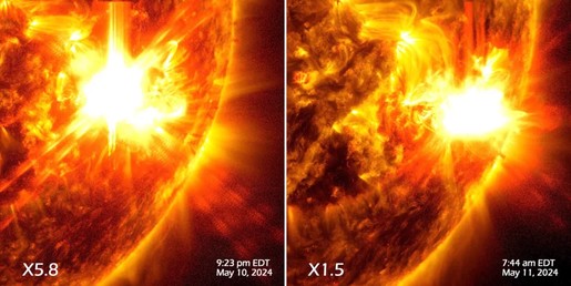 Nasa divulga imagem de explosão solar que coloriu o céu com auroras boreais pelo mundo