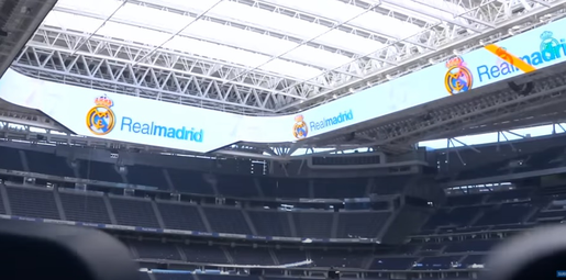 Telão 360º do Santiago Bernabéu impressiona; vídeo