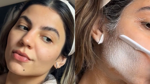 Ex-BBB Hariany mostra técnica para depilar pelos no rosto e famosas comentam