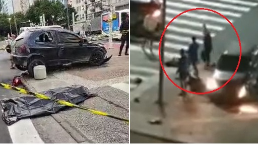Mototaxista morre atropelado e agredido com pedrada em Copacabana após discussão