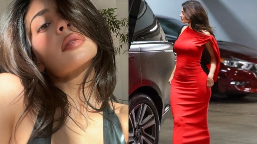 Após boatos de gravidez, Kylie Jenner evidência silhueta com vestido justo