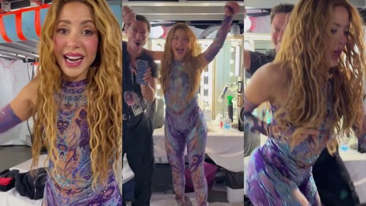 Shakira vibra com classificação da Colômbia