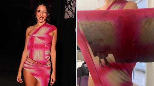 Marina Sena mostra vestido de R$ 25 mil destruído após festa de Anitta em Miami; vídeo