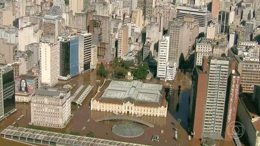 'JN' sobrevoa áreas de Porto Alegre mais afetadas pela cheia