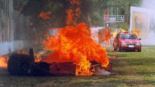 Piquet e Berger sofreram acidentes em curva antes da morte de Senna