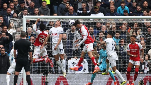 Arsenal marca o 3º sobre o Tottenham no Inglês; SIGA