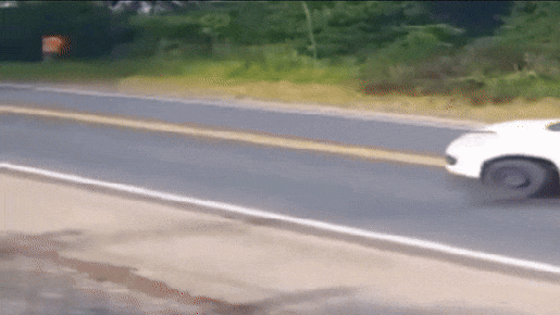 Mulher pula de carro pouco antes de ele cair em ribanceira em Santa Catarina; assista ao vídeo