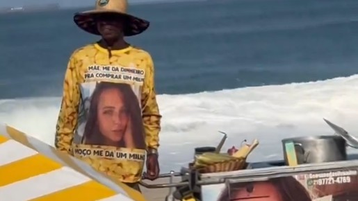 Larissa Manoela 'vira' garota-propaganda de carrinho de milho no Rio