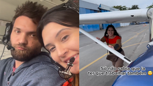 Beatriz Bonemer mostra perrengue ao voar com namorado: 'Não sabia que ia trabalhar'