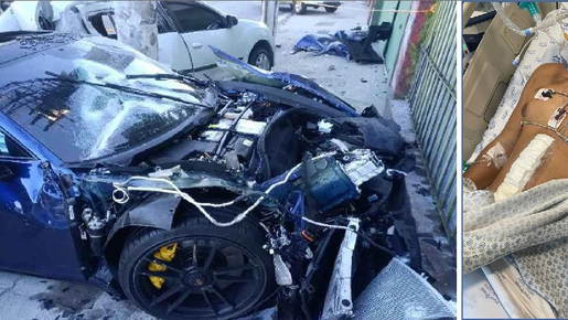 Amigo de motorista do Porsche que quebrou costelas e perdeu baço por causa de acidente volta a ser internado após complicações
