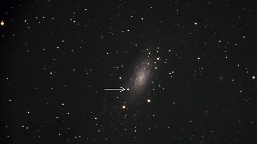 Telescópio em SP capta luz da explosão de estrela massiva a 23 milhões de anos-luz; vídeo