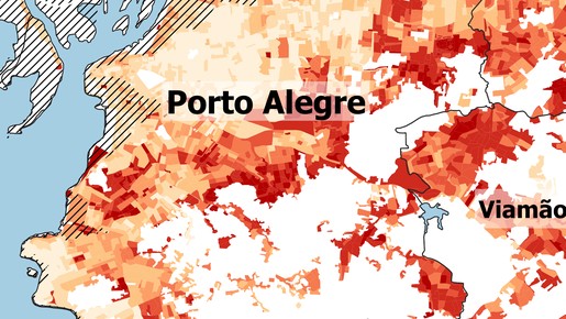 Regiões pobres são mais atingidas em Porto Alegre; mapas