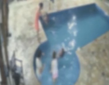 Câmera mostra noiva que morreu em festa de casamento caindo em piscina; vídeo
