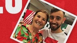 Perfil do United comete gafe com Bruno Fernandes e mãe de CR7 em homenagem de Dia das Mães