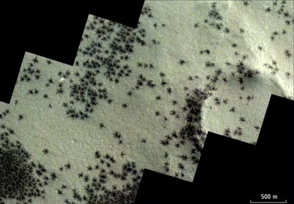 Aranhas em Marte? Entenda imagem captada no Planeta Vermelho por sonda europeia