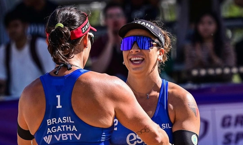 Brasil leva o ouro no feminino pelo Sul-Americano de vôlei de praia